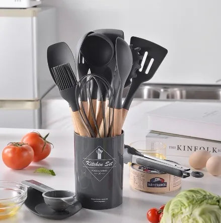 Conjunto de Utensílios de Cozinha – 11 Peças de Silicone