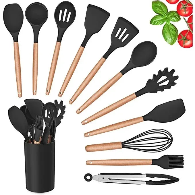 Conjunto de Utensílios de Cozinha – 11 Peças de Silicone