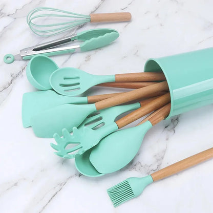 Conjunto de Utensílios de Cozinha – 11 Peças de Silicone