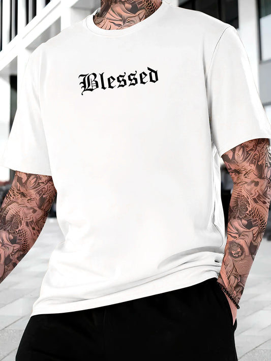 Camiseta Masculina Casual BLESSED