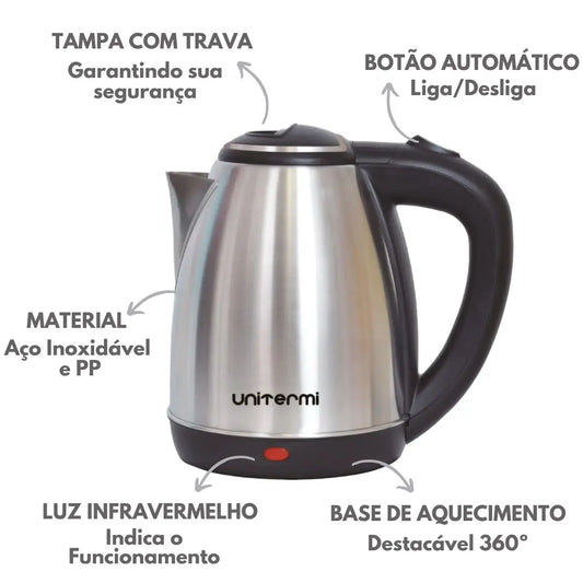 Chaleira Elétrica Inox 1,8L 127V