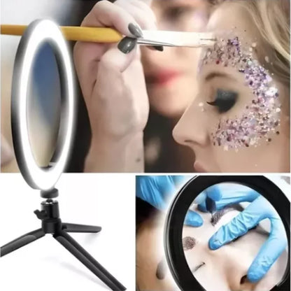 Ring Light 20cm com Tripé de Mesa