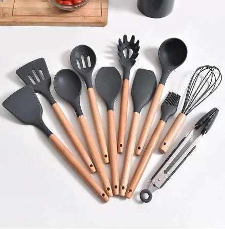 Conjunto de Utensílios de Cozinha – 11 Peças de Silicone