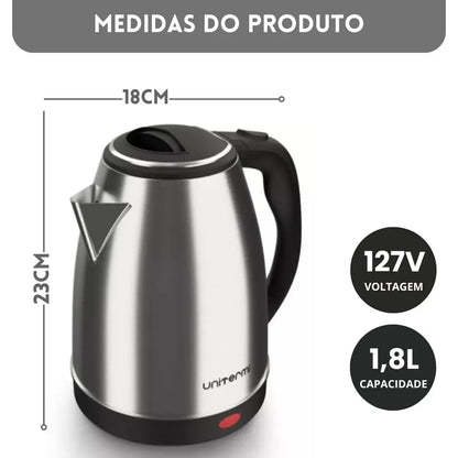 Chaleira Elétrica Inox 1,8L 127V