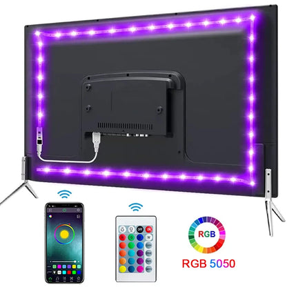 Fita LED RGB 5050 Bluetooth com Controle APP