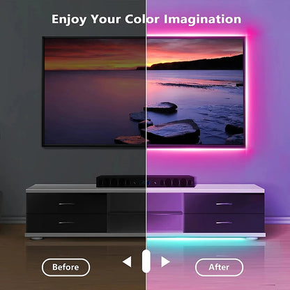 Fita LED RGB 5050 Bluetooth com Controle APP