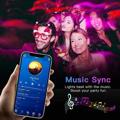 Fita LED RGB 5050 Bluetooth com Controle APP